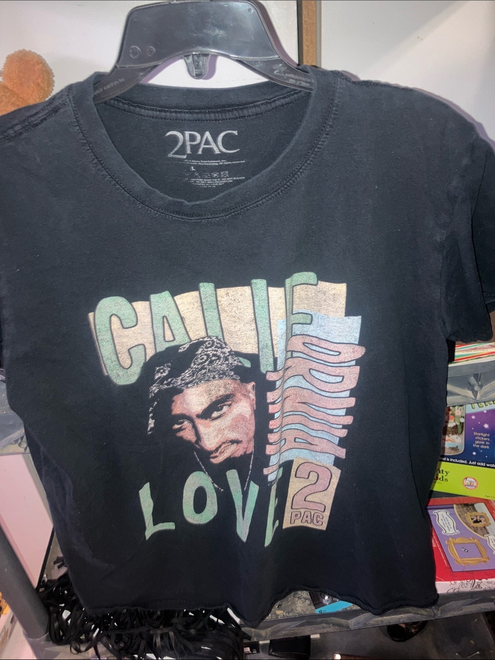 2PAC California love Black Graphic Tee — Cali Love Print
